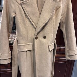 Woman’s Classic Tan Overcoat
